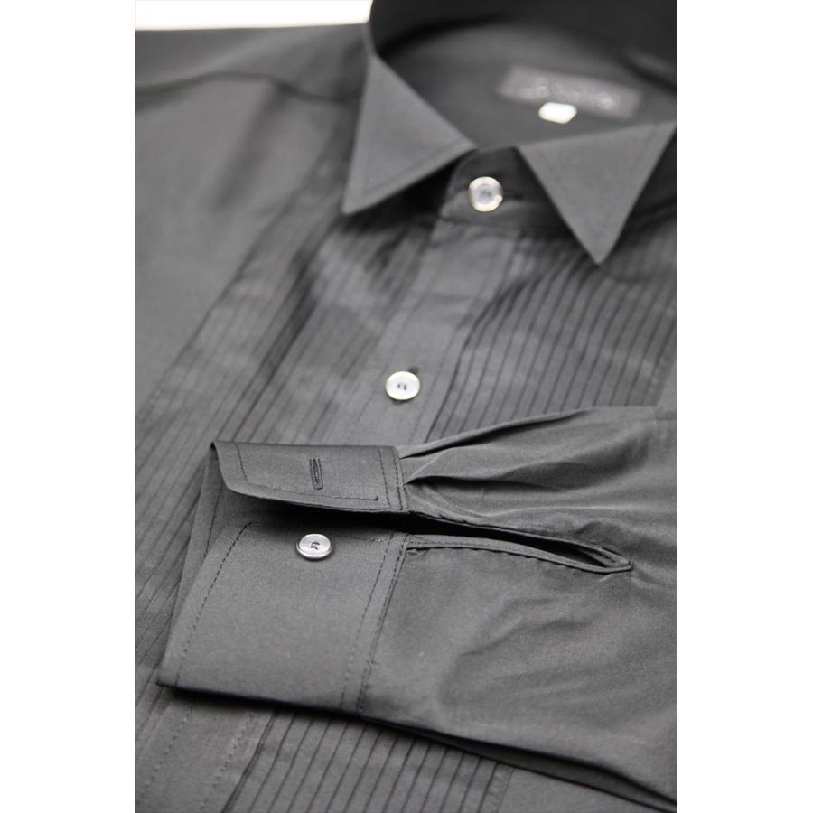 ウィングカラーシャツ 黒 カフスボタン非対応 ウエディング 結婚式 タキシード35sh1b