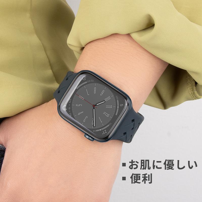 アップルウォッチ バンド apple watch スポーツバンド シリコン 冬 