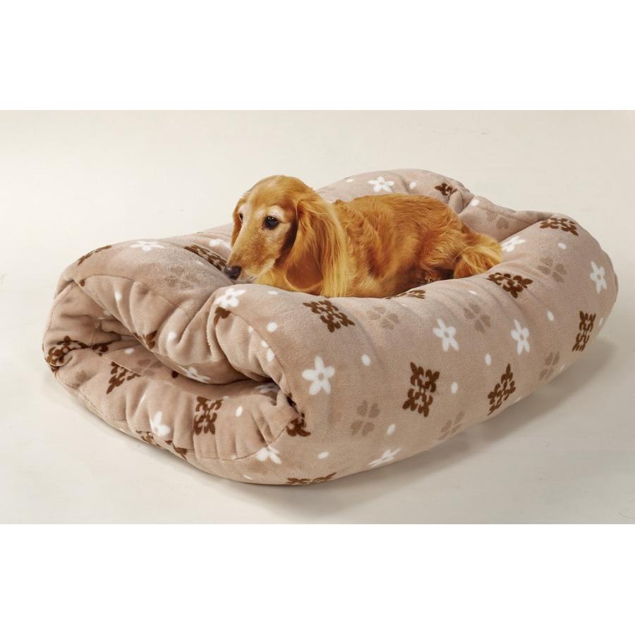 ペットのふんわり暖かもぐりベッド 雪柄 小型犬 猫用 : ワンダースリー