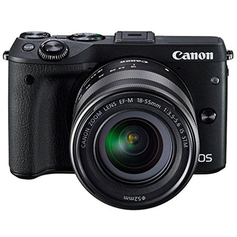 Canon ミラーレス一眼カメラ EOS M3 レンズキット(ブラック) EF-M18-55mm F3.5-5.6 IS STM 付属 EO