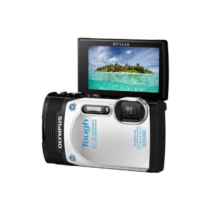 OLYMPUS デジタルカメラ STYLUS TG-850 Tough ホワイト 防水性能10m 可動式液晶モニター TG-850 Toug