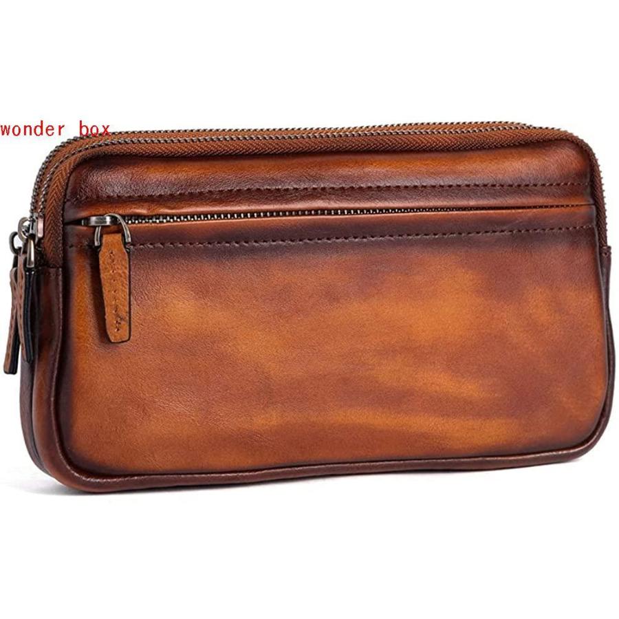 Whatna ミニセカンドバッグ 2way天 然 2室仕切 牛革 ミニセカンドバッグ メンズ クラッチ バッグ小きめ本革 結婚式 防水 バッグ 耐磨耗 2室仕切 結婚式 Gys 披露宴 Wonderbox2 カジュア オフライン販売 安い