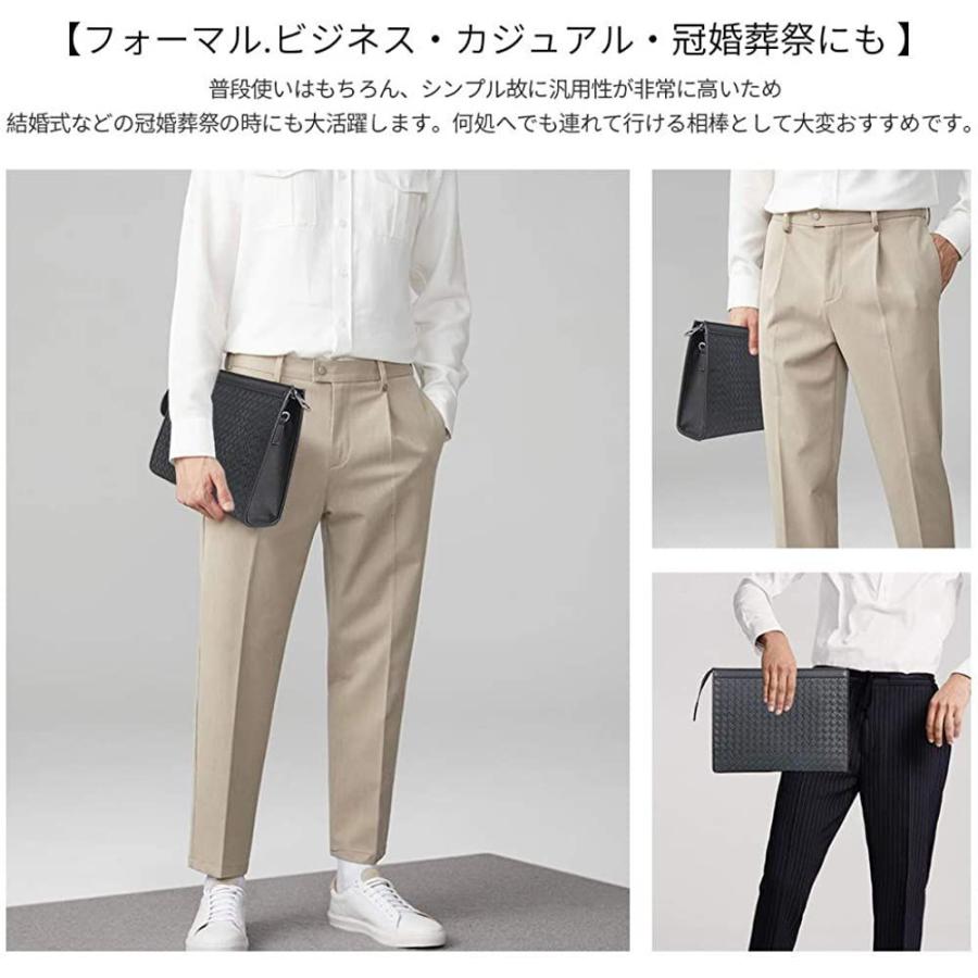 ベストセラー Whatna 結婚式 冠婚葬祭 フォーマル カジュアル 6枚カード収納 B5 バッグ クラッチ メンズ セカンドバッグ 手作り編み込み 牛革 バッグ Meorboston Org