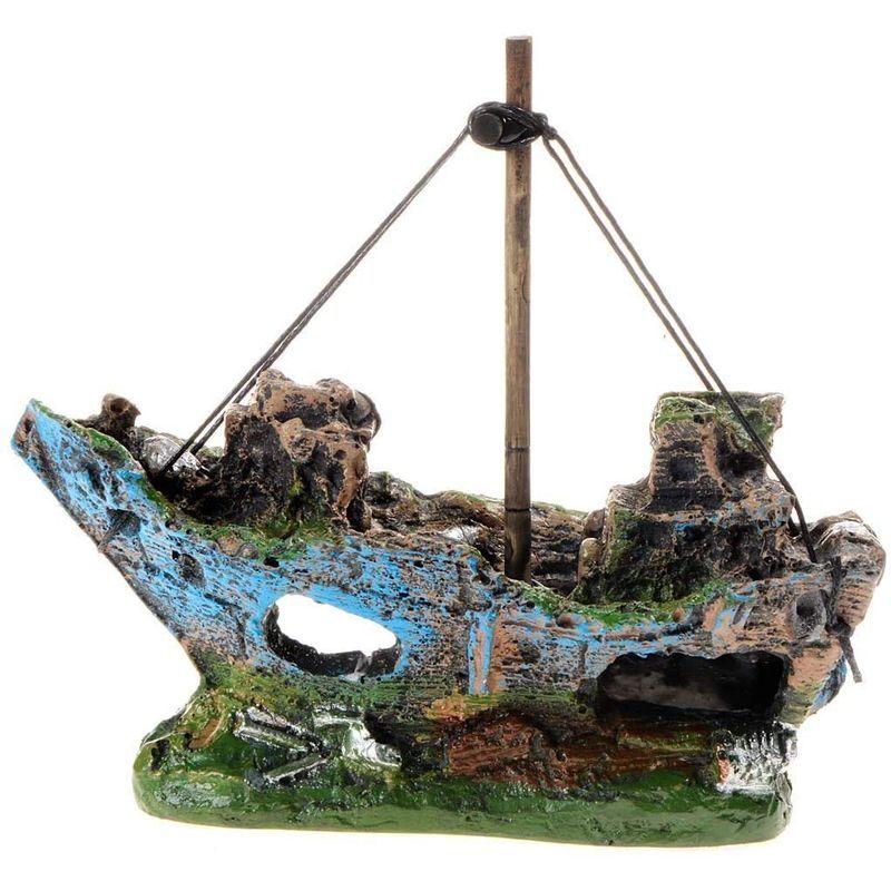 Uotyle アクアリウム オブジェ 水槽 オーナメント 海賊船模型 樹脂 水族館 装飾 水槽用飾り 置物 水槽台 サソリ 観賞魚 熱帯魚