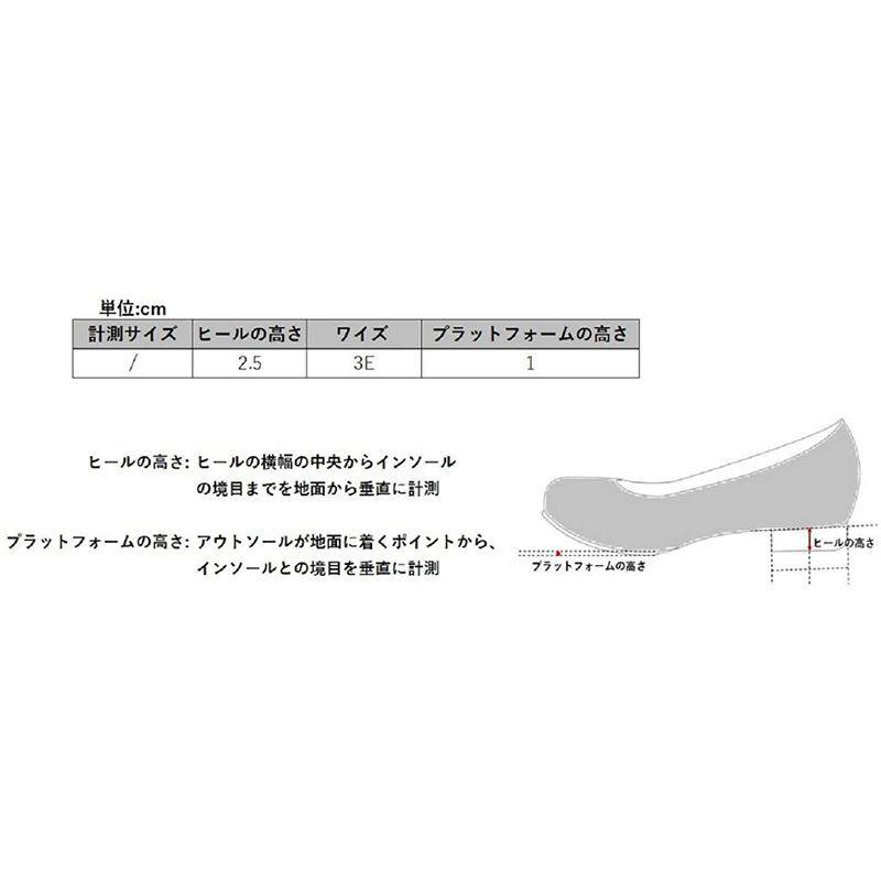 パンジー パンプス 日本製 2.5cmヒール オフィスパンプス HN4060 スムース ライトゴールド 22.5cm｜wonderboxtamaruka｜08