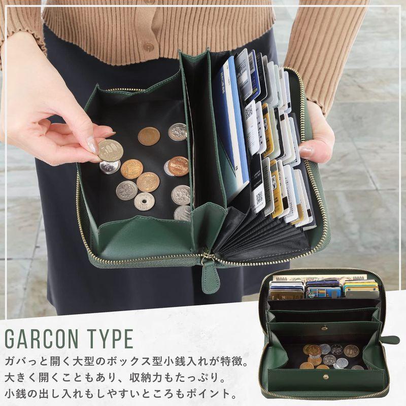 お1人様1点限り 使いやすい カードが24枚入る 長財布 Green 人気 なが財布 レディース ながざいふ 財布 ギャルソン カード大容量 名刺入れ Ktologistics Com Vn