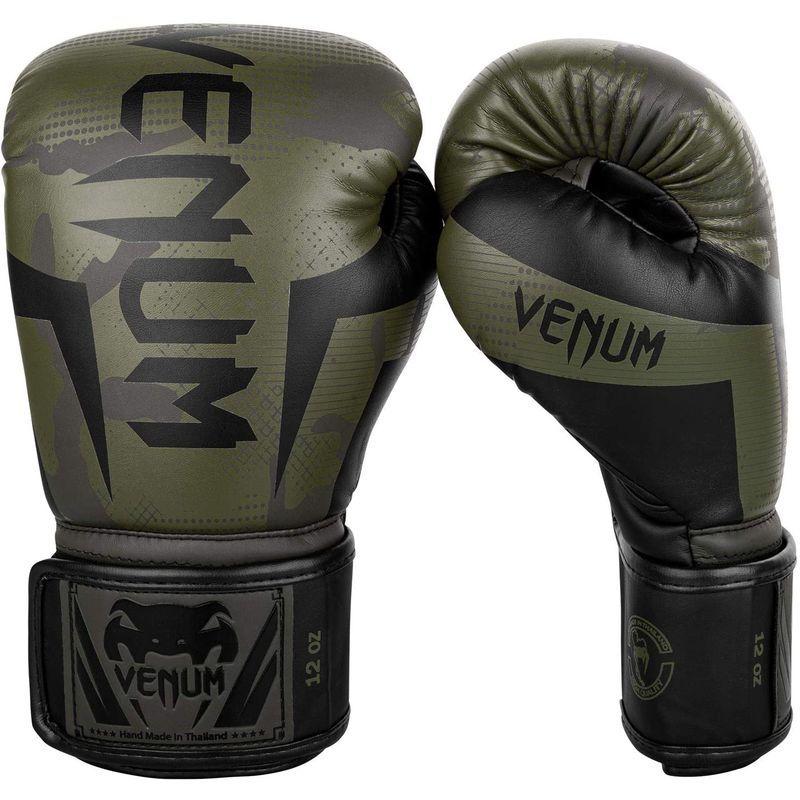 Venum Elite ボクシンググローブ カーキ迷彩 12オンス :20220420173336 