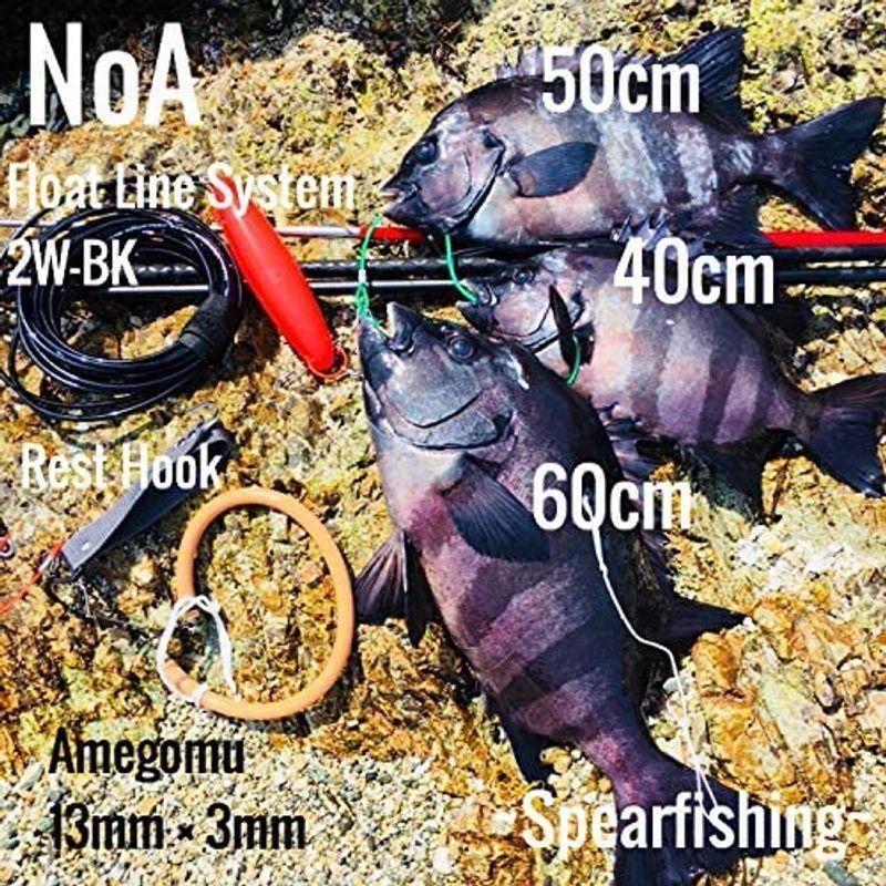 Noa の2点set フロートシステム ストリンガー 黒 オレンジ 2w Bk Wst 2w Or Wst 魚突き 銛 素潜り スピアフ 17特集
