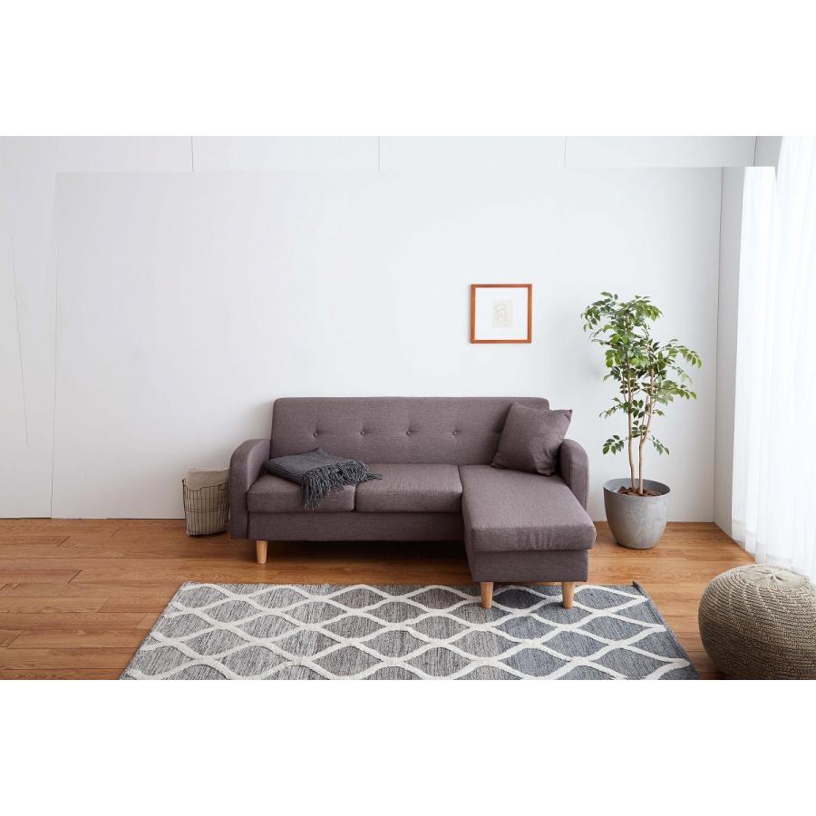 ソファ 3人掛け ソファー オットマン カウチソファ 組み換え自由 脚を