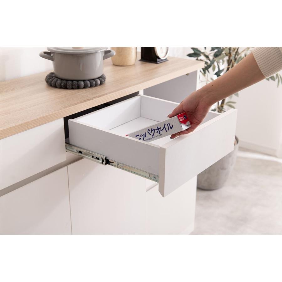 キッチン収納 カウンターボード 食器棚 レンジ台 スライドトレー 可動 