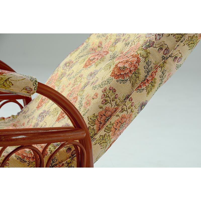 座椅子 3段階リクライニング ロータイプ 360度回転式 ジャガード織り