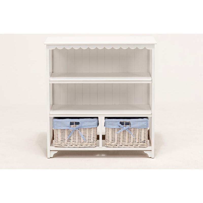 キャビネット 引出し2杯 オープンラック 幅70×高75 ディスプレイラック