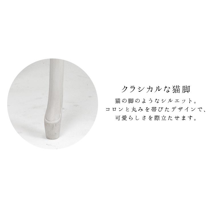 デスク ドレッサー 引出し2杯 棚 幅100 猫足 テーブル エレガント 洋風