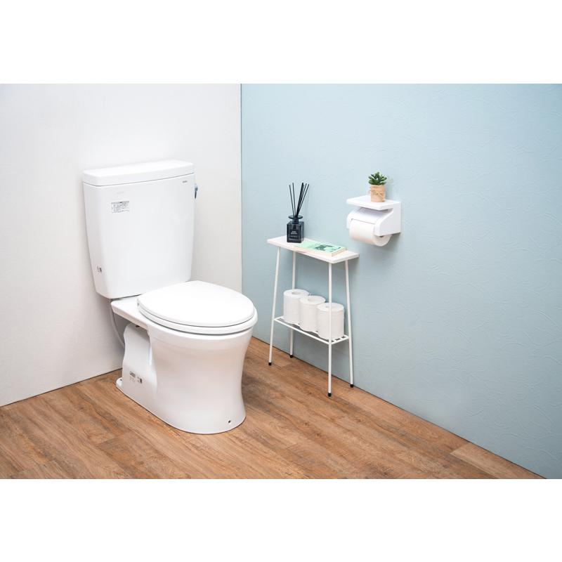 テーブル サイドテーブル 2段 ブラック 幅40 奥行14 トイレラック