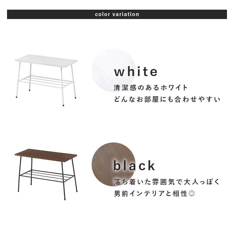 民芸家具　二段花台　飾り棚　サイドテーブル テーブル サイドテーブル 2段 ブラック トイレラック すき間収納