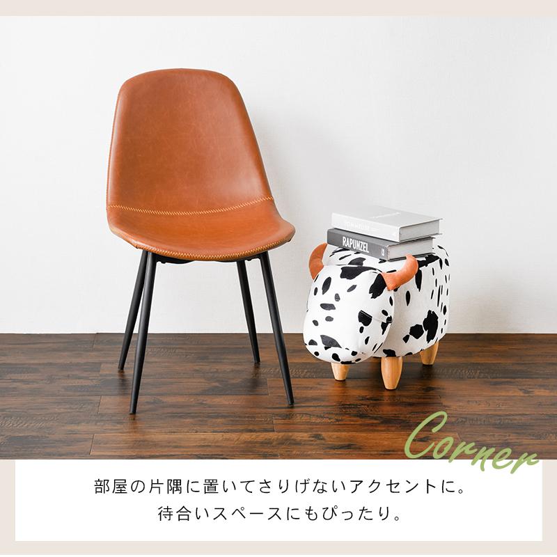 チェア ダイニングチェア 2脚セット Aタイプ キャメル PVCレザー 椅子