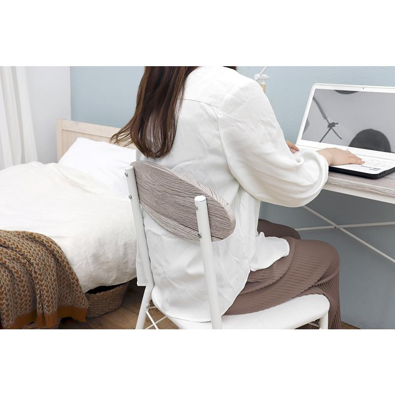 デスク チェア 2点セット ホワイト 机 幅80 椅子 PVCクッション 2口