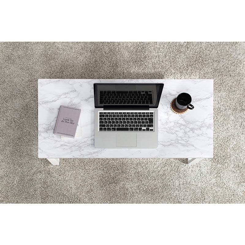 テーブル センターテーブル ローテーブル 幅90 マーブルホワイト 机