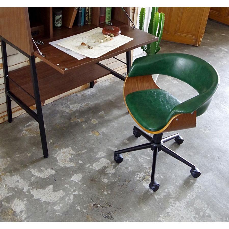 チェア ワークチェア 椅子 イス 曲げ木 360度回転 キャスター付 高さ