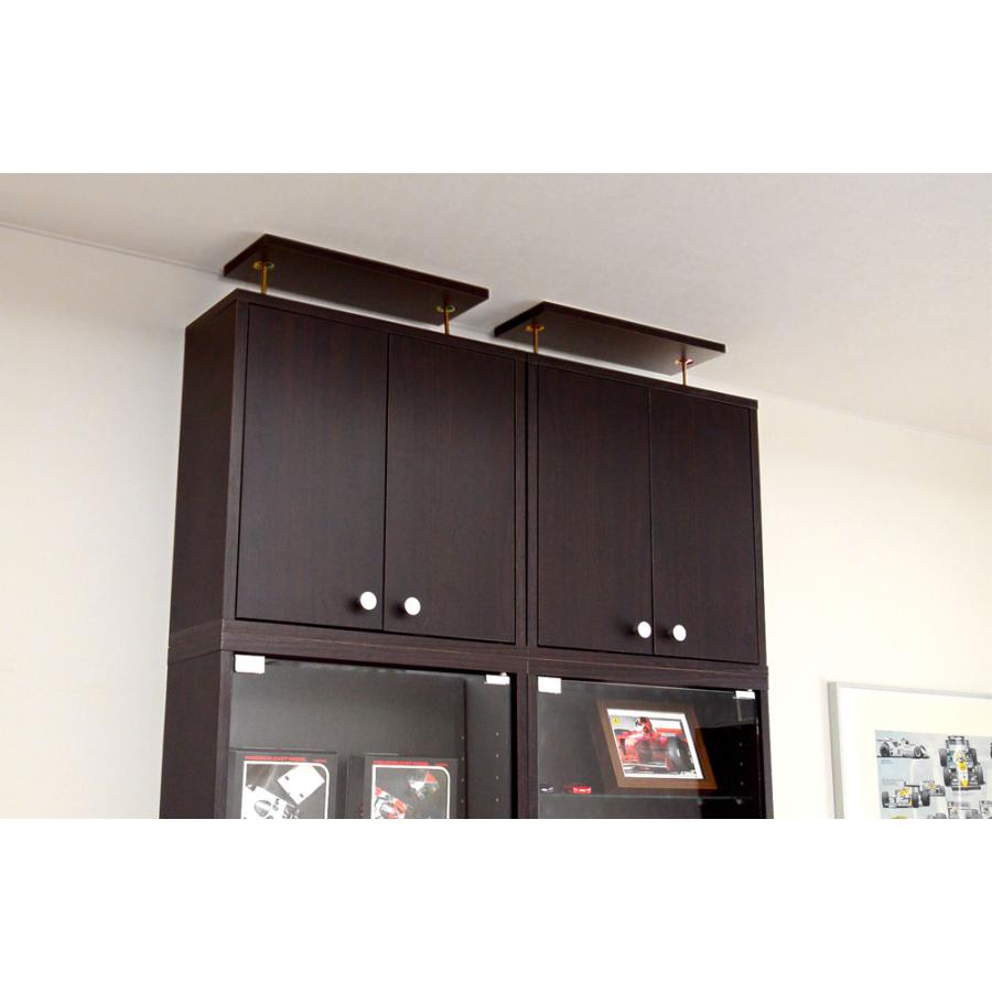 チェスト 突っ張り 上置き 収納家具 耐震 収納 空間有効利用 奥行19cm