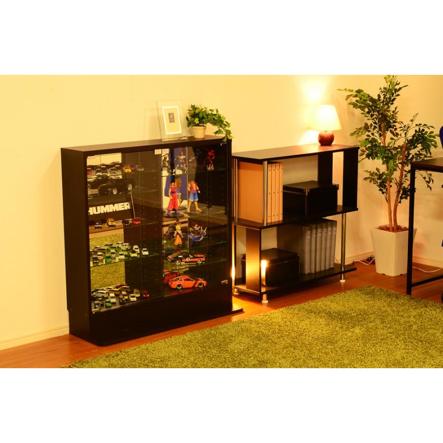 【送料無料】コレクションラック 浅型ロータイプ コレクションラック【-Luke-ルーク】浅型ロータイプ ホーム