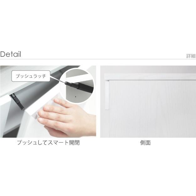キャビネット テレビ台 プリンター台 FAX台 電話台 幅90cm チェスト リビング収納 配線収納 ルーター収納 コンセントタップ収納 コード穴 鏡面仕上げ_11