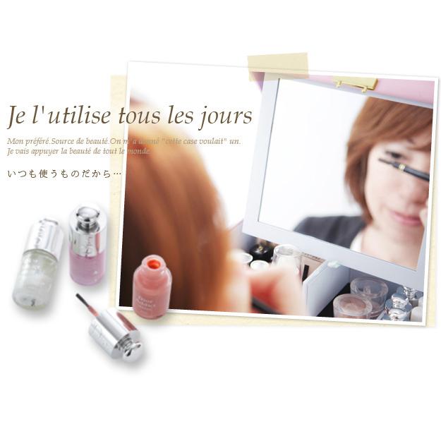 コスメボックス メイクボックス 鏡付き ミラー付き バニティ