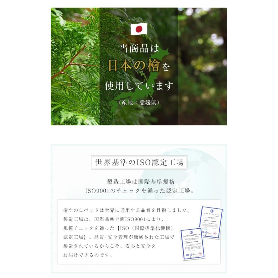 ダブル 2つ折り式 ひのき 檜 すのこ スノコ マット 低ホルムアルデヒド 調湿効果 殺菌 防虫 防カビ 二つ折り式で立てて干せる 室内干しも簡単 【PALMLOOP】