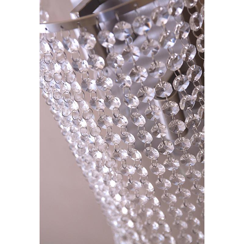 シャンデリア 2灯 クリスタルビーズ付き ランプ ブラケットライト 壁掛ランプ 2灯 クリスタルビーズ 中間