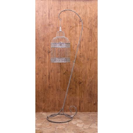 バードケージ 鳥かご 2個セット ホワイト 六角形 鳥カゴ フラワー