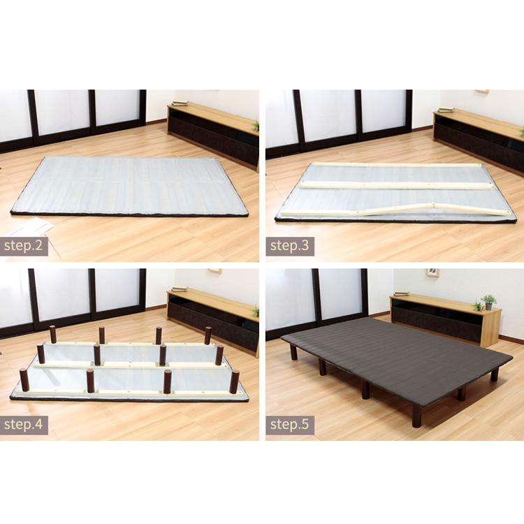 ベッド シングルベッド すのこベッド 脚付きベッドフレーム 連続
