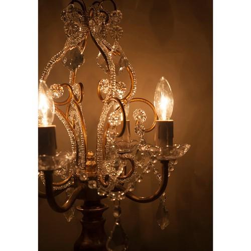 クリスタル テーブルシャンデリア 7灯 fu-collection】 豪華 シャンデリア型 クリスタル テーブルランプ 7灯