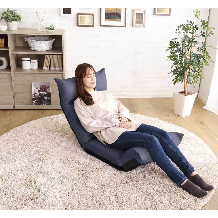 座椅子 日本製 42段階リクライニング ポケットコイル 座いす こたつ