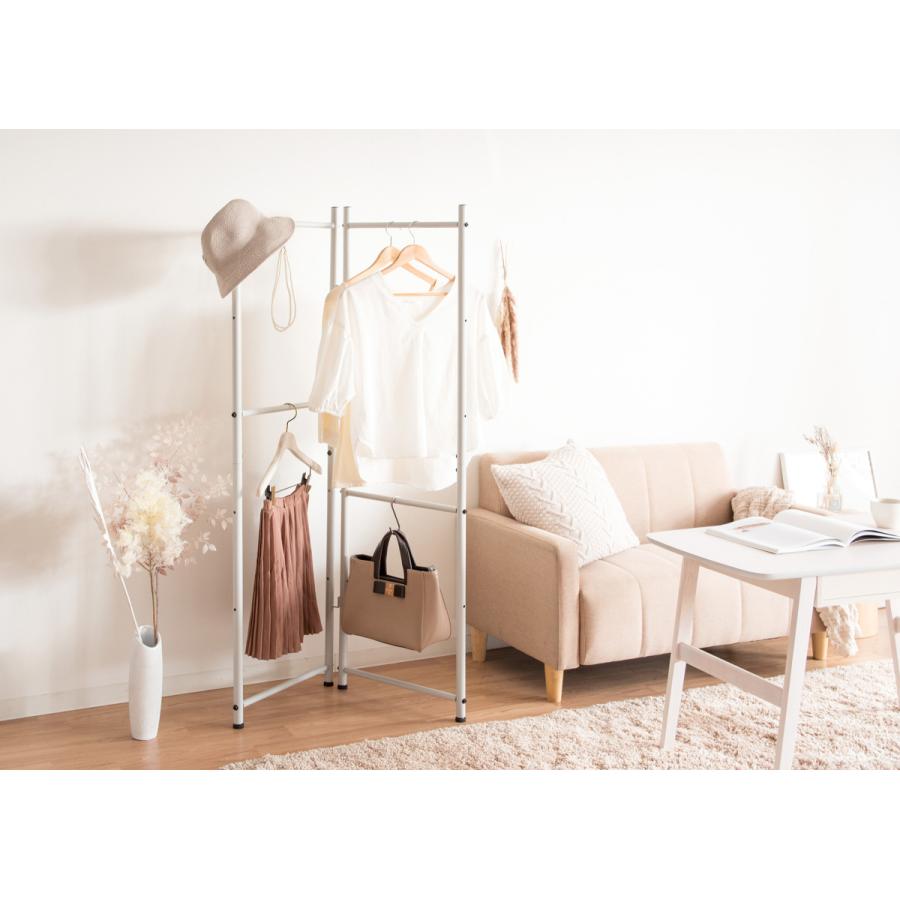 衣桁 衣類 着物掛け 和室 折り畳み 伝統工芸 古民具 衣文掛け ハンガーラック ハンガーラック 衣桁 二段タイプ 和服 和室 向け 耐荷重15kg