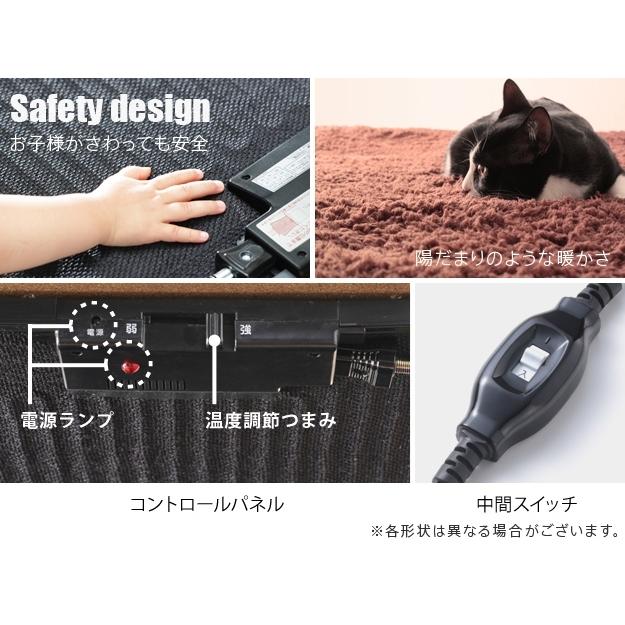 こたつ テーブル 100x50cm 古材風アイアン ハイタイプ ダイニングこたつ こたつテーブル センターテーブル ブルックリン風 テレワーク ステイホーム 継ぎ脚付の画像