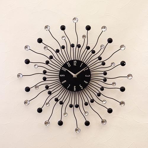 ブラックプラネット デザインウォールクロック 壁掛け時計 デザイナーズ 掛時計 フラワー 時計 エレガント リビング時計 ウォールクロック おしゃれ Ygz2586a ワンダフルマートヤフー店 通販 Yahoo ショッピング