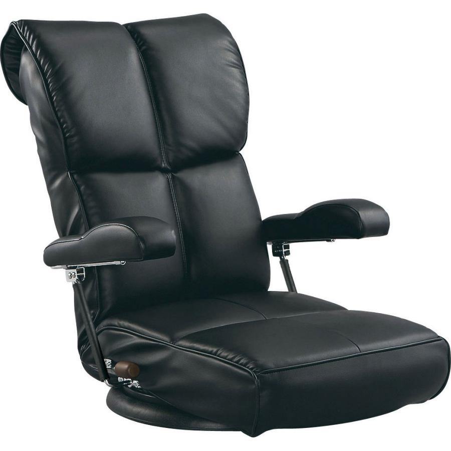 座椅子 日本製 スーパーソフトレザー 回転座椅子 回転 メッシュ素材