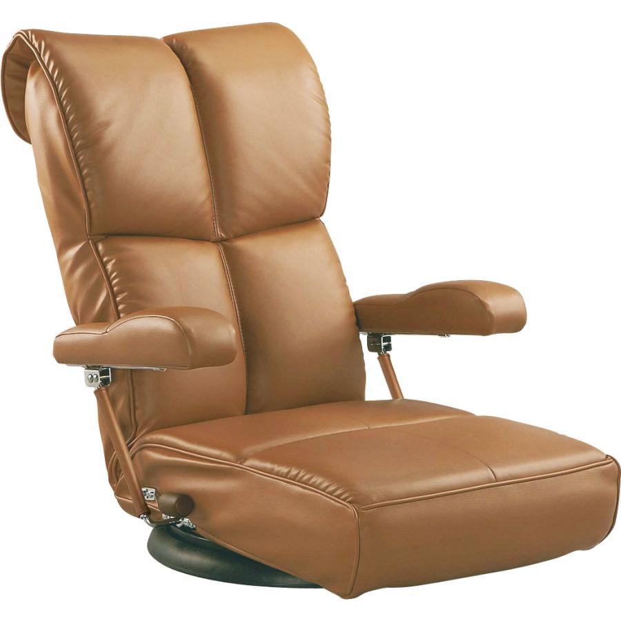 座椅子 日本製 スーパーソフトレザー 回転座椅子 回転 メッシュ素材