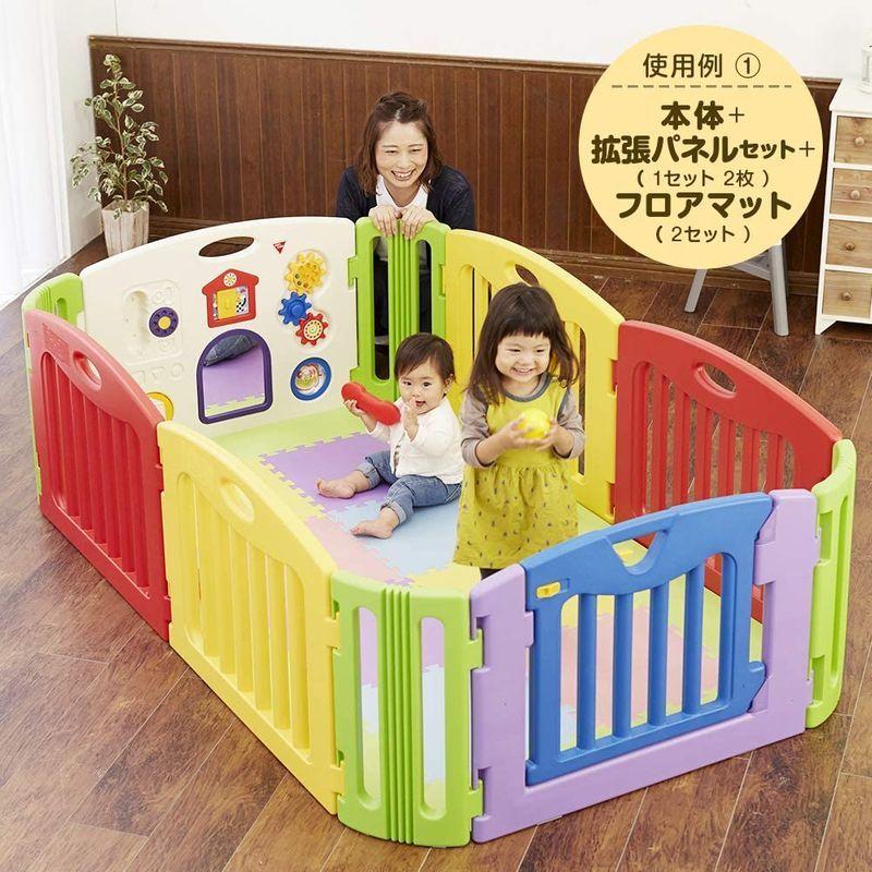 日本育児 ベビーサークル ミュージカルキッズランド スクエア 拡張パネル 6ヶ月 3歳半対象 キッズランドスクエア専用拡張パネル ワンダフルスペース本店 通販 Yahoo ショッピング