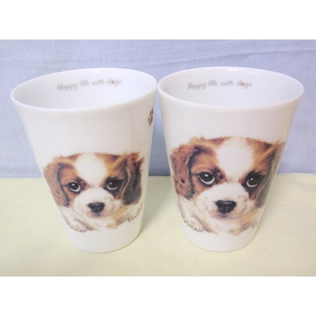 わんコレペアフリーカップセット(キャバリア) 犬雑貨 犬グッズ プレゼント 贈り物|wonderful-won|03
