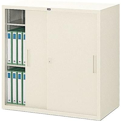 内田洋行 引違い書庫 3S型 鋼板戸 棚板2枚 W880×D515×H880mm