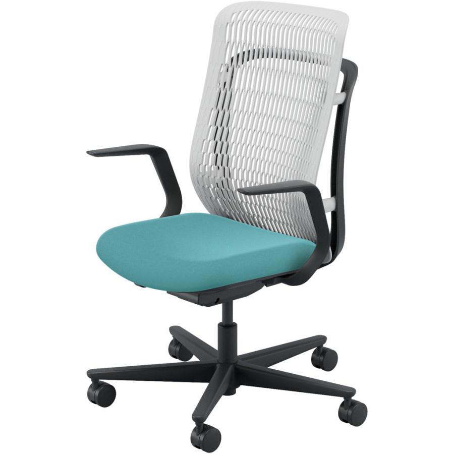 内田洋行 AJCHAIR2(エージェーチェア2) AJ2A-311AG-L PA アッシュグレイメッシュ ヘッドレストなし L型肘 ナイロンキャスター_7