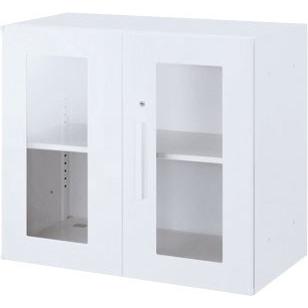 内田洋行 ハイパーストレージ スタンダードタイプ 透明引き違い書庫 HS800 GH-07D(C) 2段 下置き用 W800×D450×H700