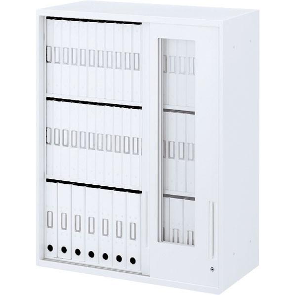 内田洋行 ハイパーストレージ スタンダードタイプ 透明3枚引き違い書庫 HS800 GTH-10U(C) 3段 上置き用 W800×D450×H1050