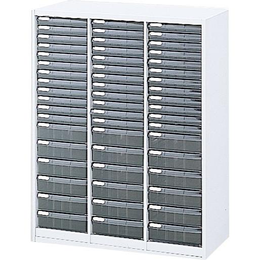 内田洋行 ハイパーストレージ スタンダードタイプ スモークトレーキャビネット A4 浅・深型タテ 浅36個、深18個 HS800 TCAF-10/A4(C) W800×D450×H1050