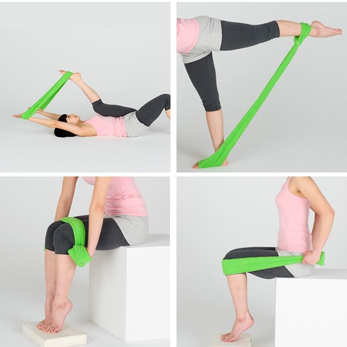 ながら ストレッチ ヨガ タオル 簡単 家 運動 ストレッチコットン ハロースリム Stretch Towel Wonderfuroom ヤフー店 通販 Yahoo ショッピング