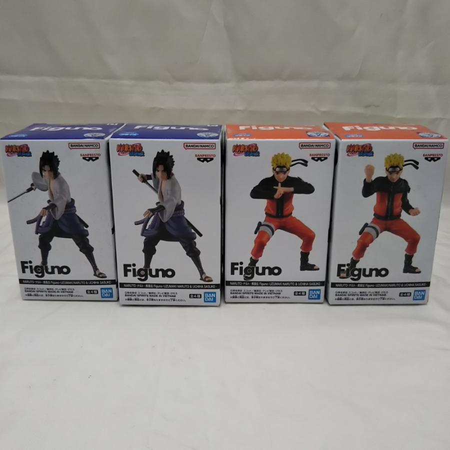 中古】【未開封】【全4種セット】Figuno うずまきナルト＆うちはサスケ