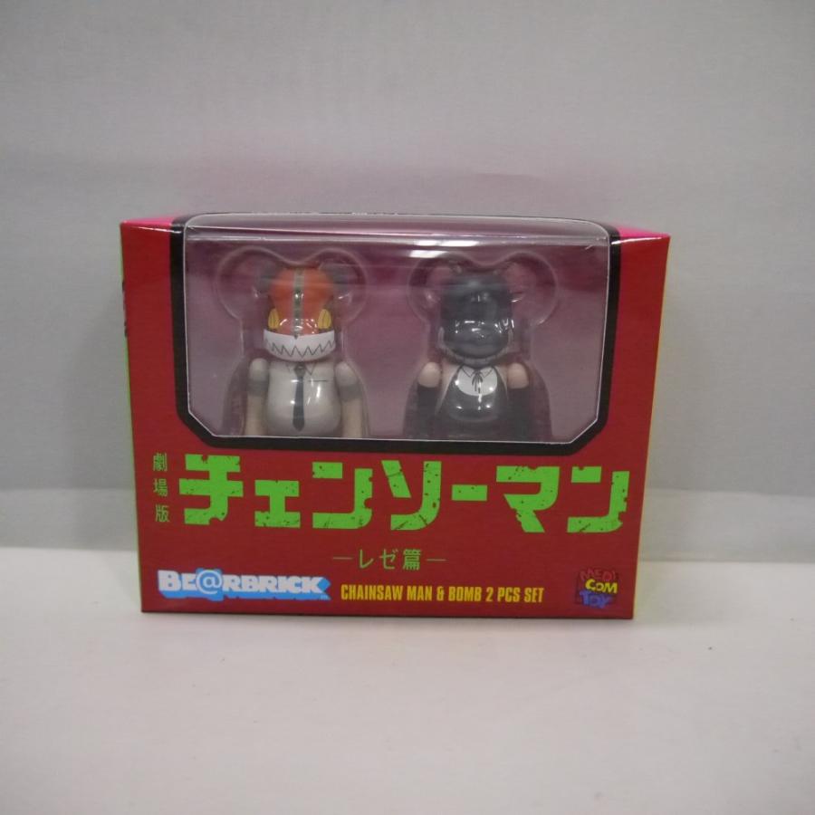 中古】【未開封】BE＠RBRICK-ベアブリック- チェンソーマン＆ボム 2PCS