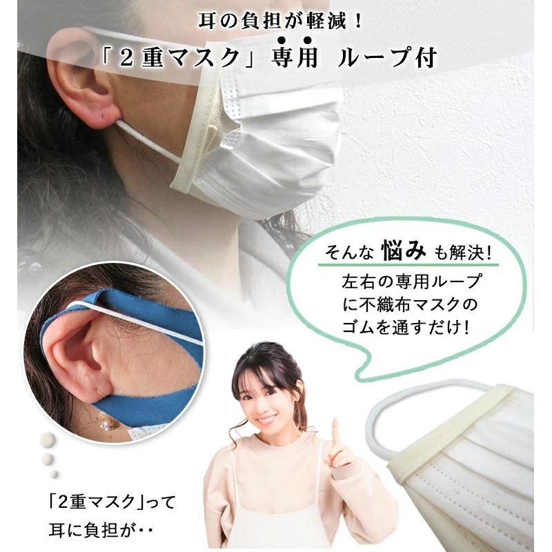 日本製 オーガニックコットンガーゼ 2重マスク専用 洗えるマスク 【2枚