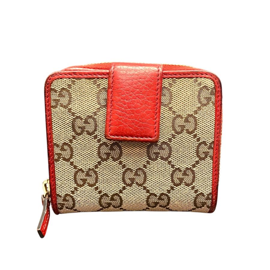 GUCCI（グッチ） GUCCI GGキャンバスコンパクトウォレット 二つ折り